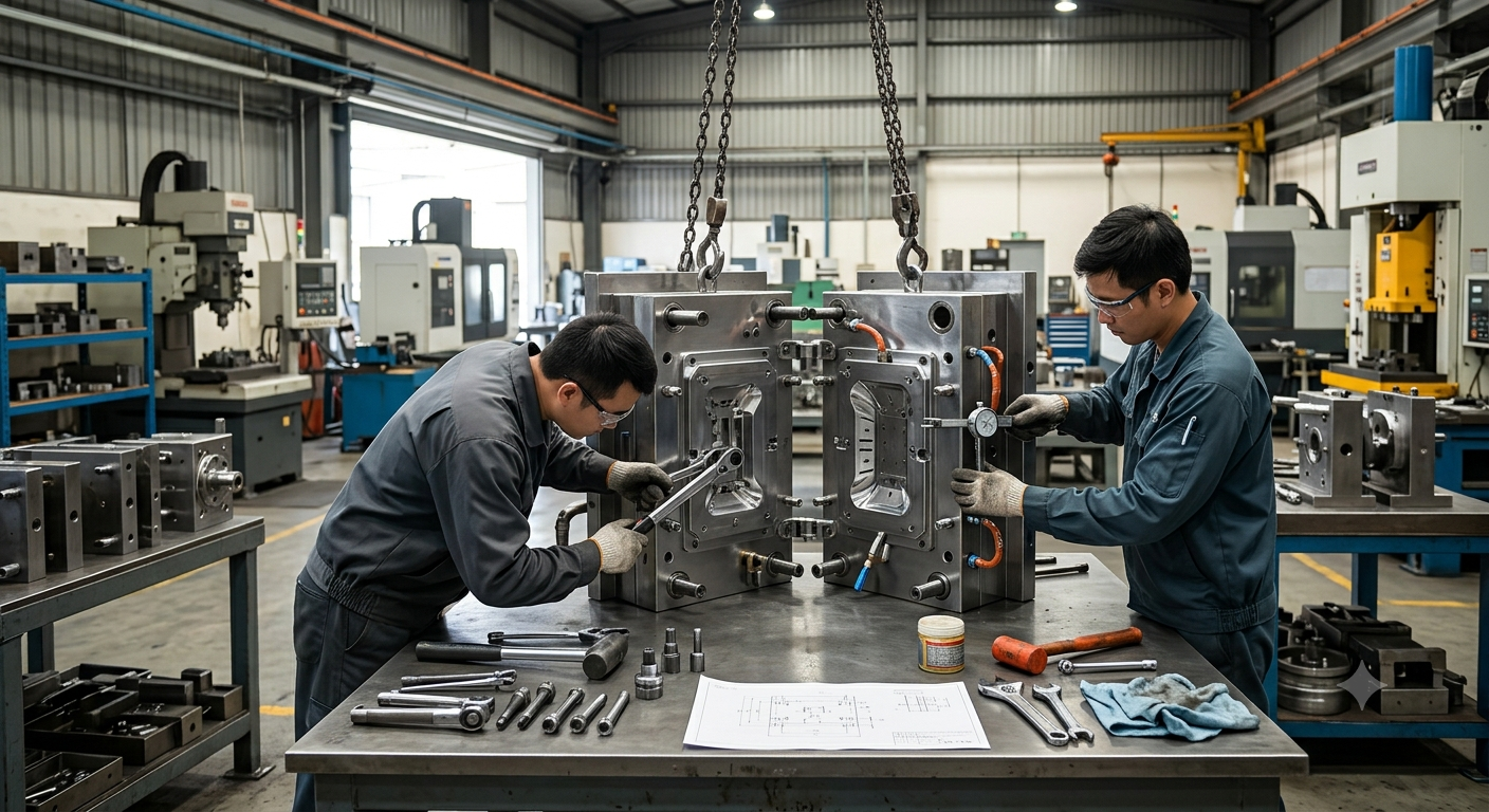 Lắp ráp, thử nghiệm và tối ưu hóa khuôn